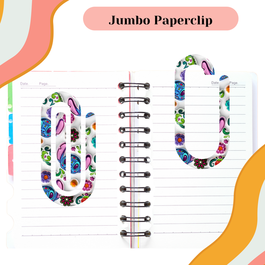 Blue Day of the Dead Jumbo Paperclip (Copy)