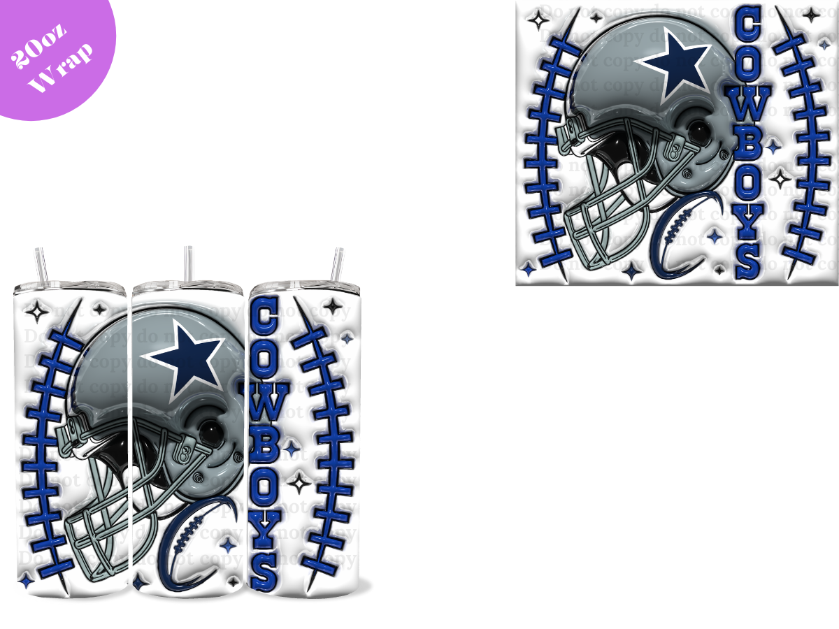 Cowboys **20oz VINYL Wrap**