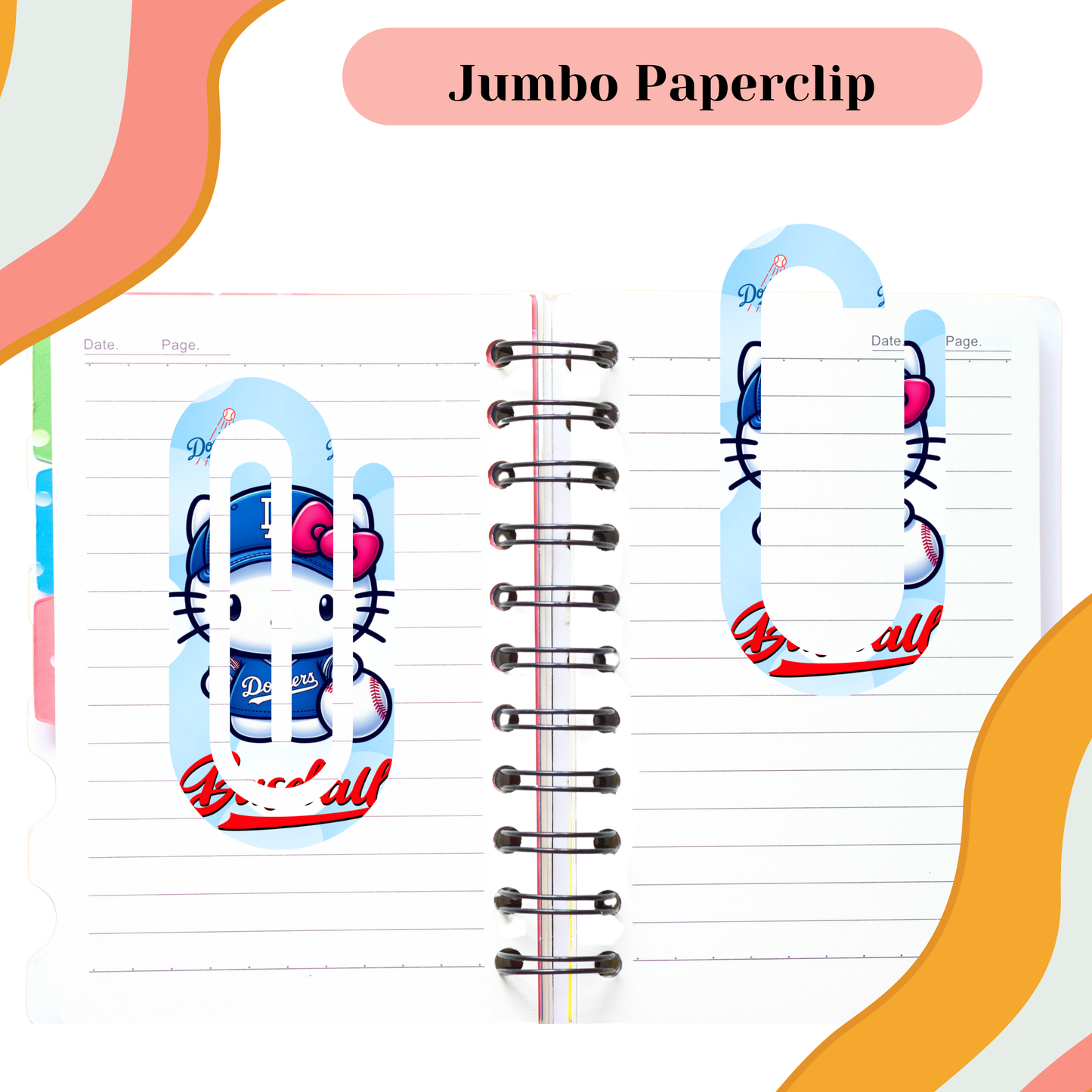 Kitty LA Flowers Jumbo Paperclip