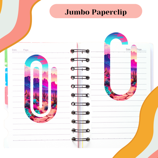 Sunset Flowers Jumbo Paperclip