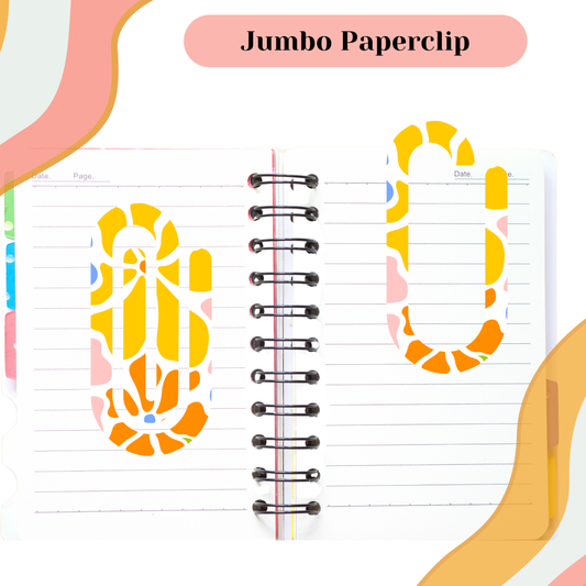 Yellow Flowers Jumbo Paperclip