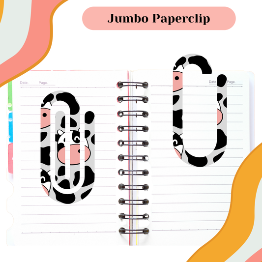 Black Cow Jumbo Paperclip