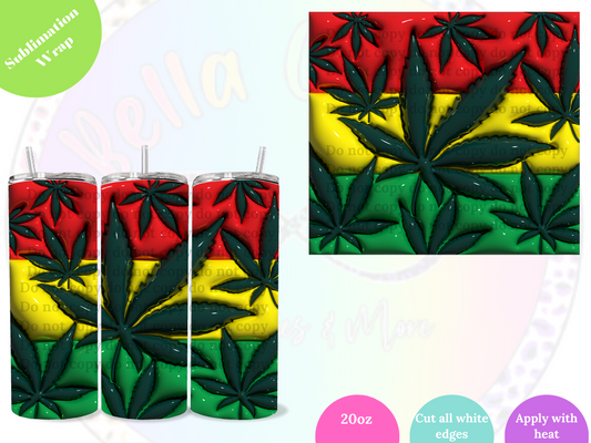 Weed 20oz Sublimation Wrap