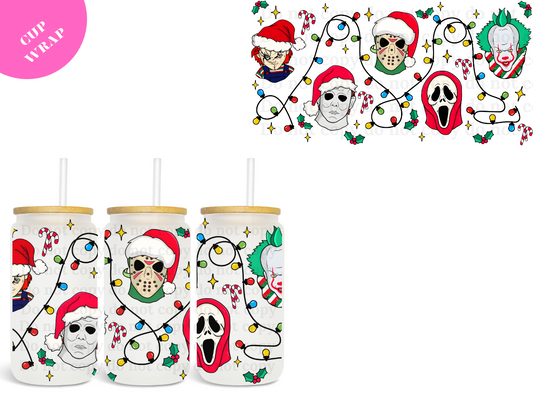 Scary Xmas 16oz **Sublimation Wrap**