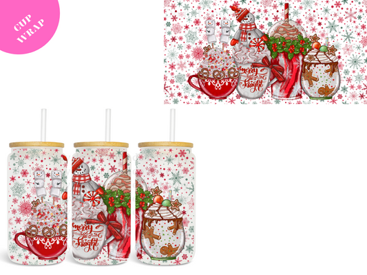 Merry & Bright 16oz **Sublimation Wrap**