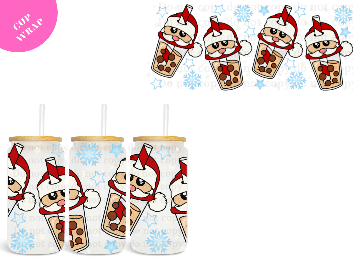 Santa Boba (Red) 16oz **Sublimation Wrap**