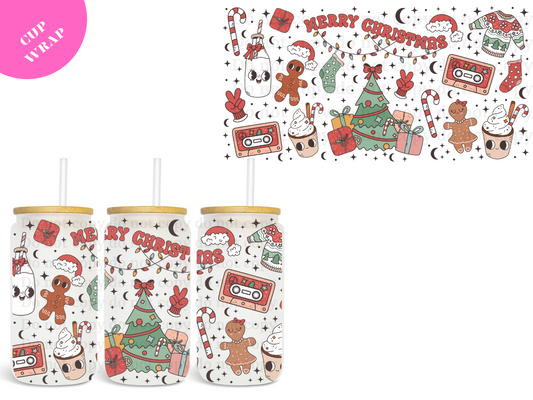 Merry Christmas Tree 16oz **Sublimation Wrap**