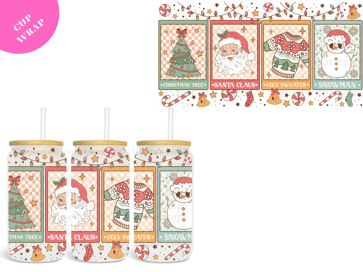 Christmas Cards 16oz **Sublimation Wrap**