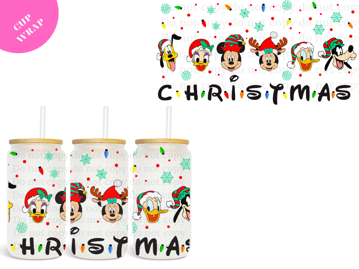 Christmas Friends 16oz **Sublimation Wrap**