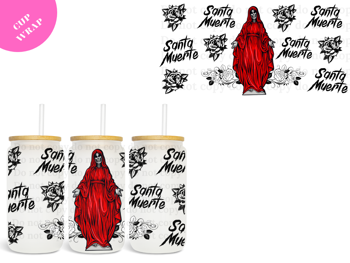 Santa Muerte UV DTF Wrap