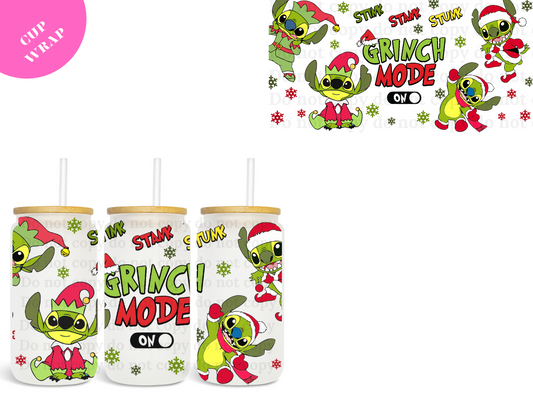 Sti-CH Grinch Mode 16oz **Sublimation Wrap**