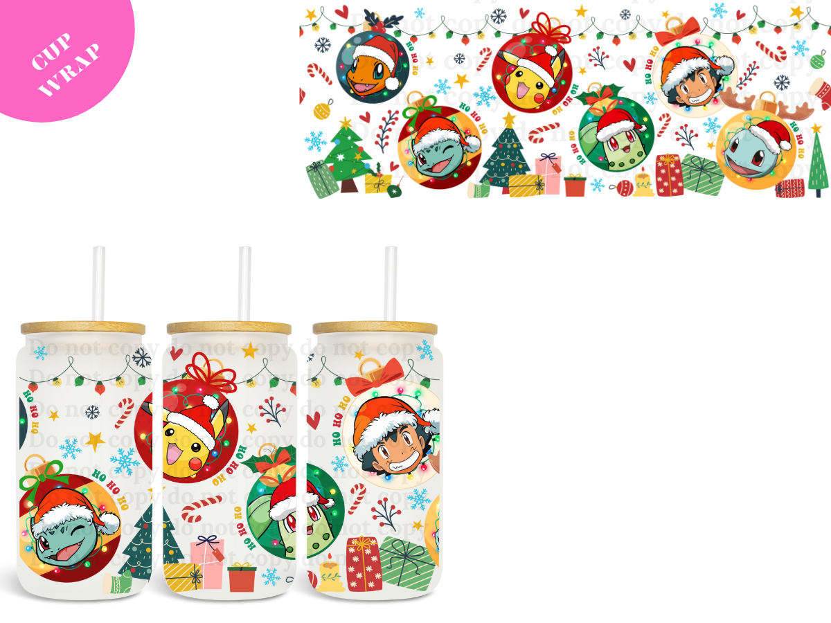 Ornament Poke 16oz **Sublimation Wrap**