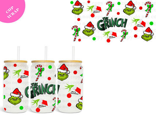 The Grinch UV DTF Wrap