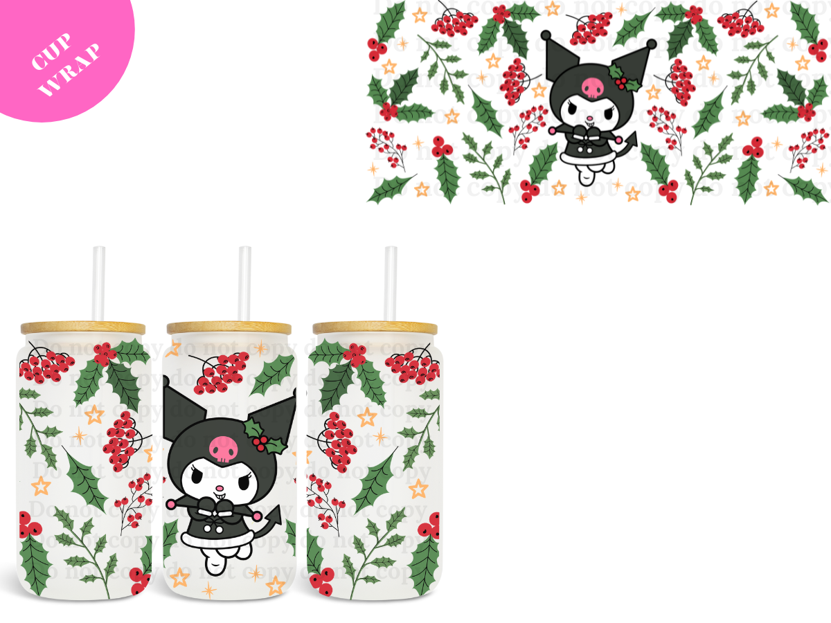 Kuromi Xmas 16oz **Sublimation Wrap** – Bella Camila Accessories & More