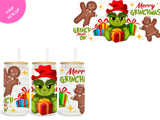 Merry Grinchmas UV DTF Wrap