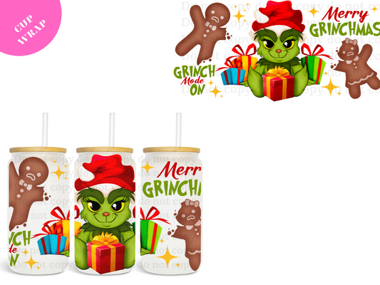 Merry Grinchmas 16oz **Sublimation Wrap**