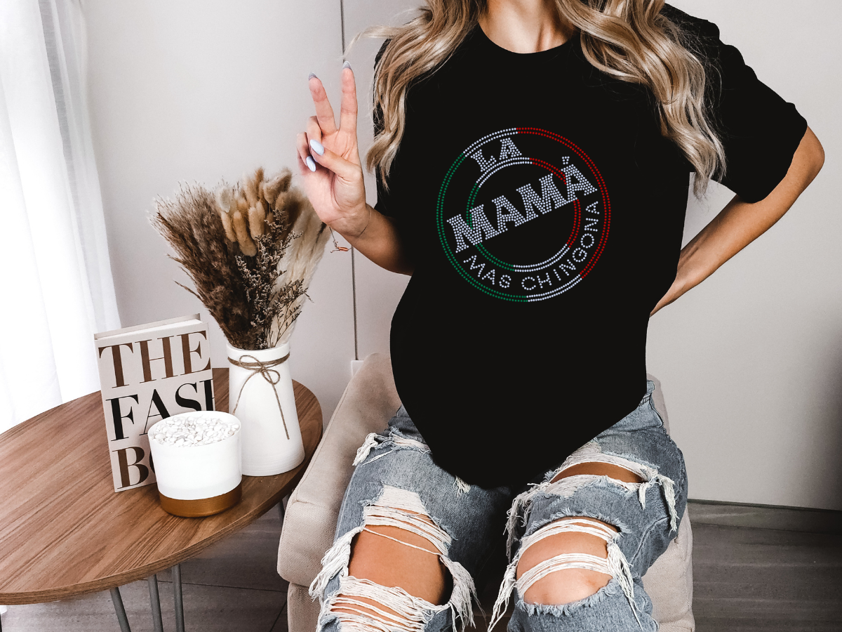 La Mama mas Chingona Spangle T-Shirt