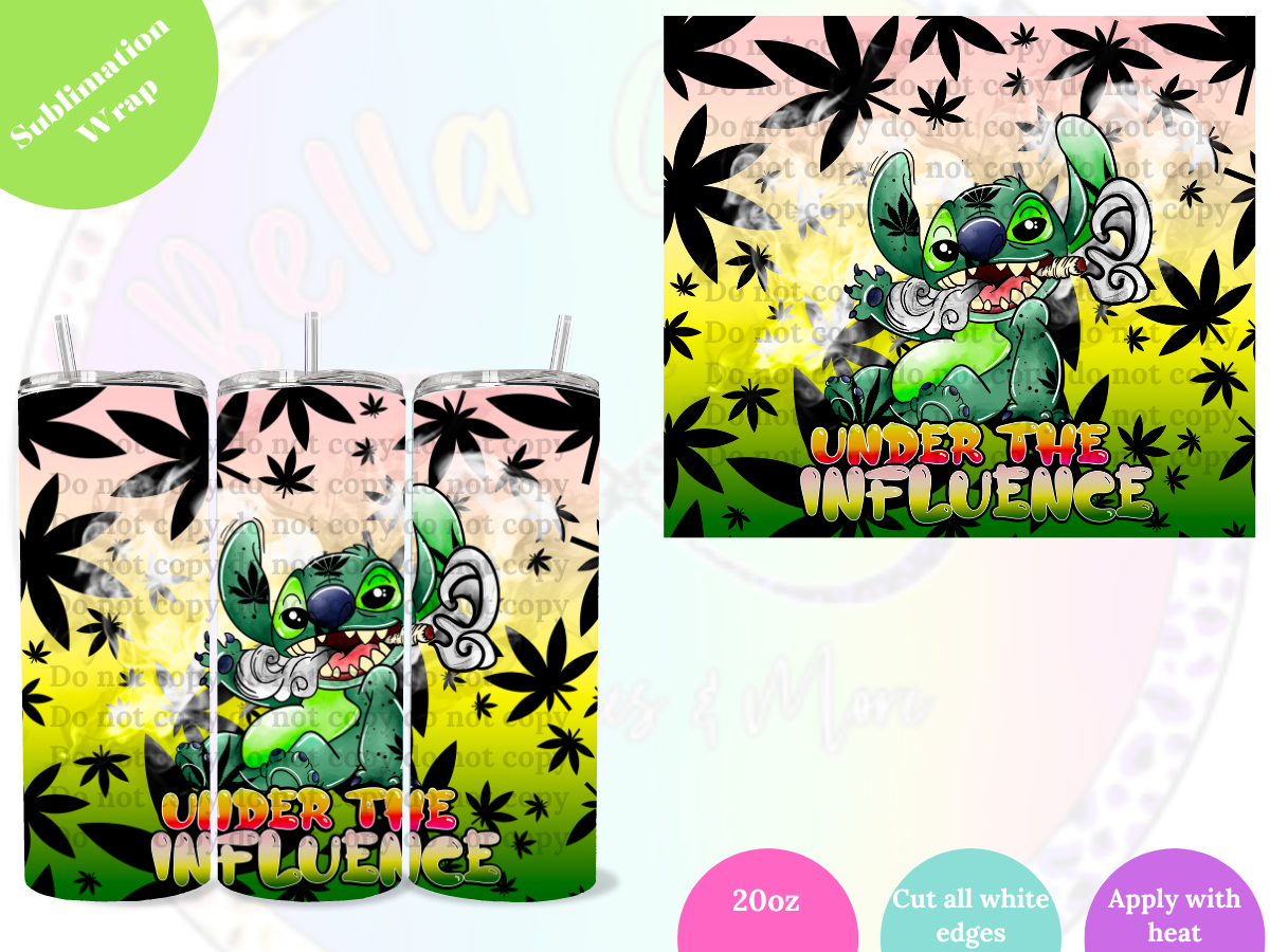 Under the Influence Stitc-H 20oz Sublimation Wrap