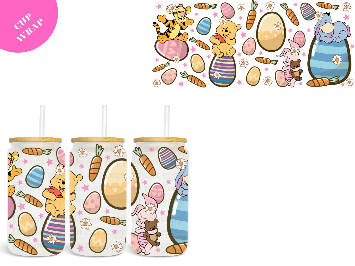 Honey Easter Eggs UV DTF Wrap