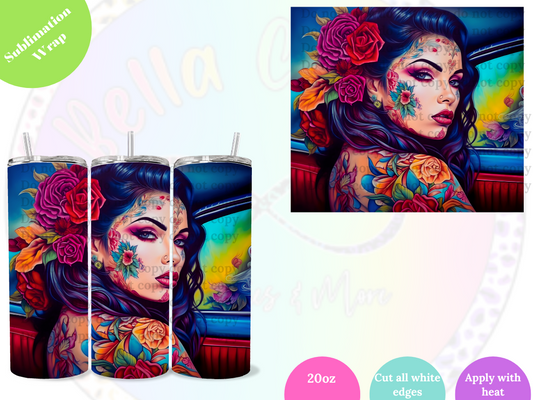 Chicana 20oz Sublimation Wrap