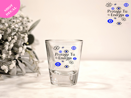 Protege tu Energia UV DTF Shot Decal