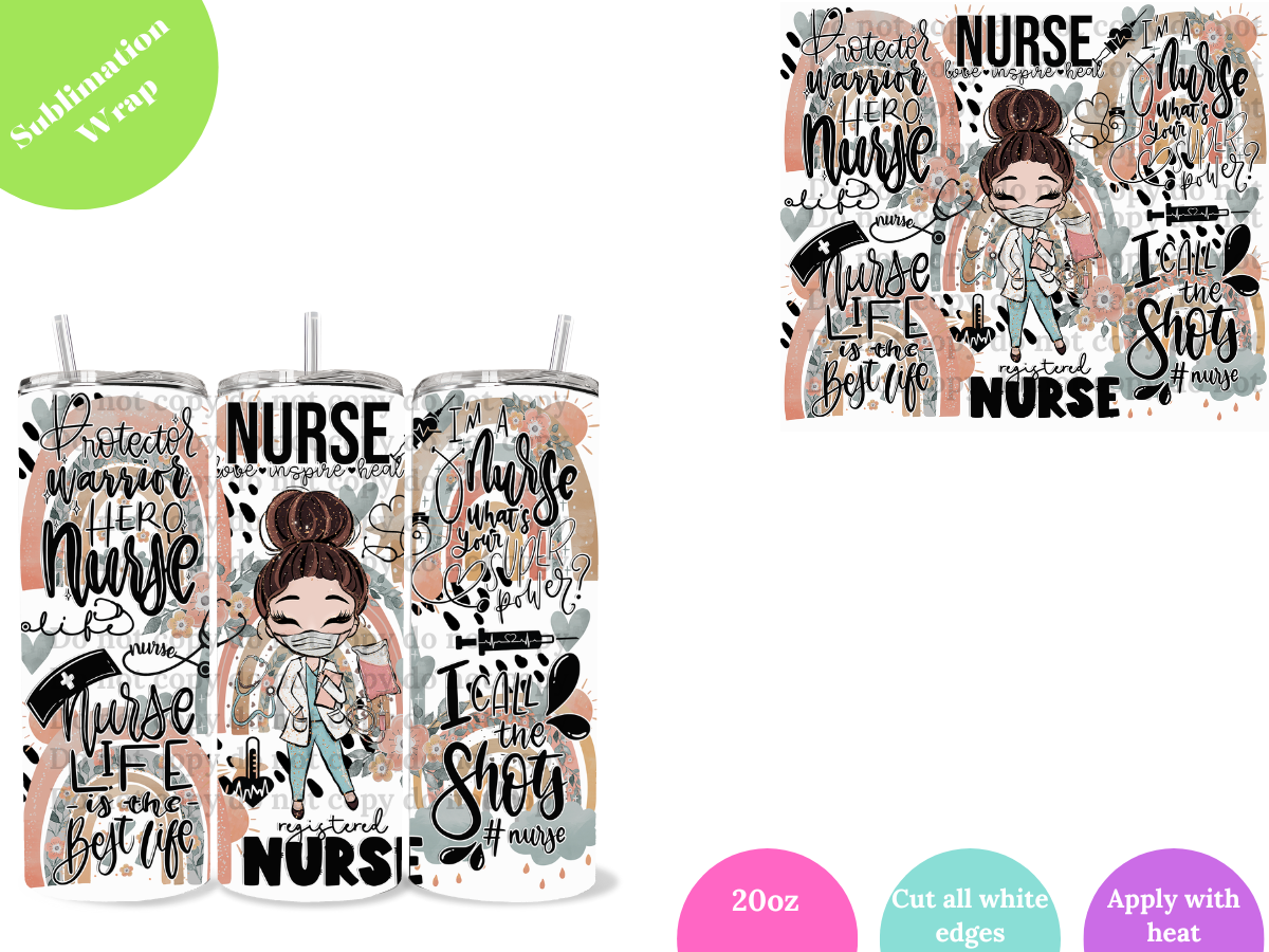 Nurse Sublimation Wrap