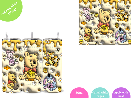 Sweet Bear **Sublimation Wrap**