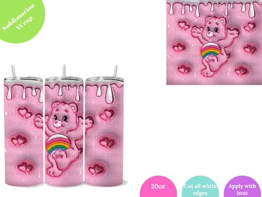 Pink Bear **20oz Sublimation Wrap**