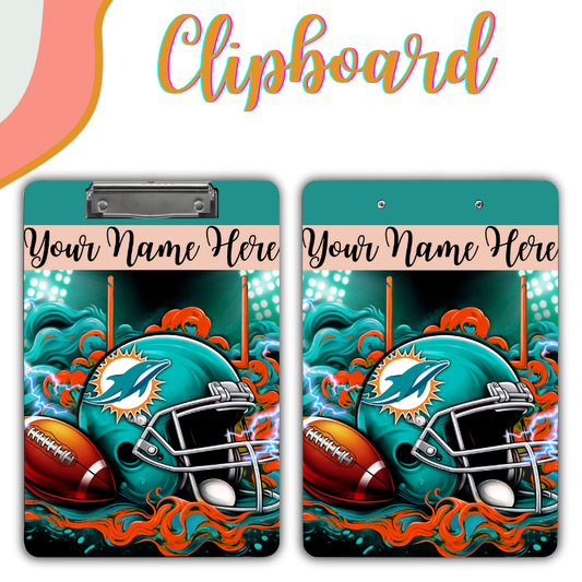 Dolphins Helmet Clipboard