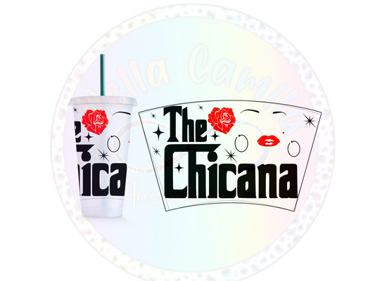 The Chicana - 24oz UV DTF Cup Wrap