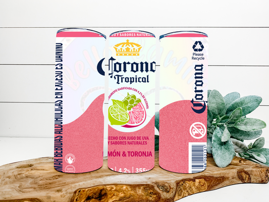 Corona Tropical Toronja 20oz Straight Tumbler