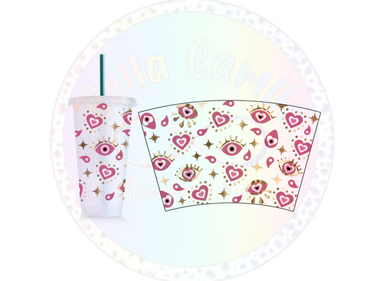 Pink Ojo - 24oz UV DTF Cup Wrap