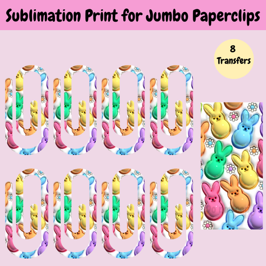 Peeps Jumbo Paperclip **Sublimation Transfer**