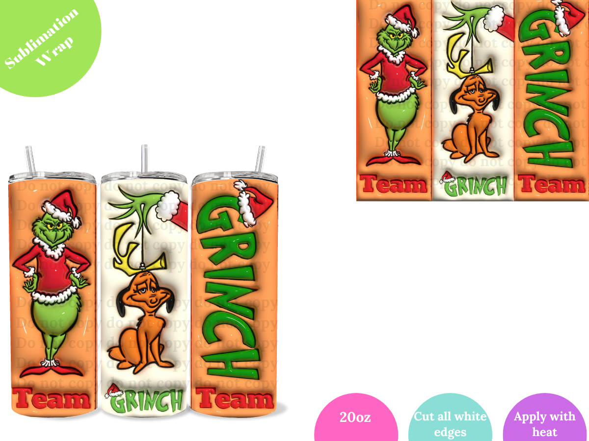 Team Grinch **20oz Sublimation Wrap**