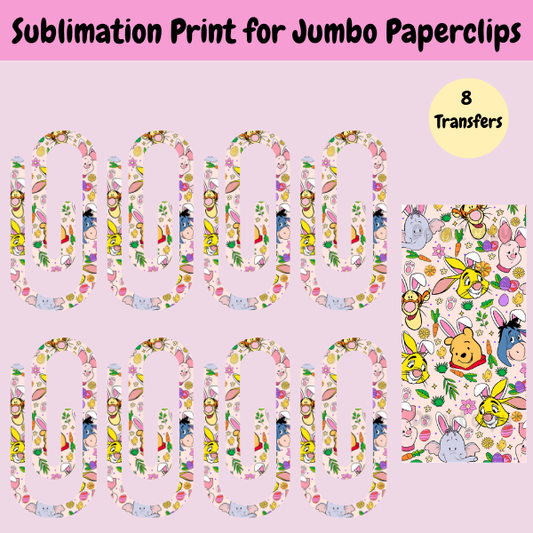 Honey Easter Jumbo Paperclip **Sublimation Transfer**