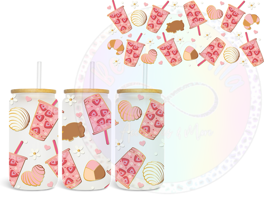 Fresas y Conchas UV DTF Wrap