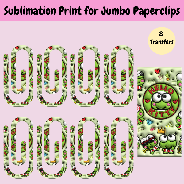 Kero Jumbo Paperclip **Sublimation Transfer**