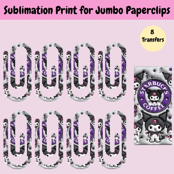 Kuro Jumbo Paperclip **Sublimation Transfer**