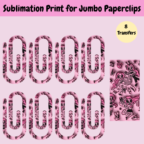Manana Sera Bonito Jumbo Paperclip **Sublimation Transfer**