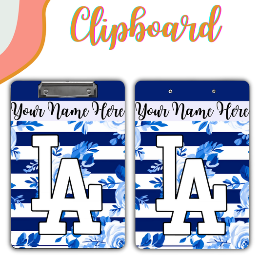 Blue Flowers LA Clipboard