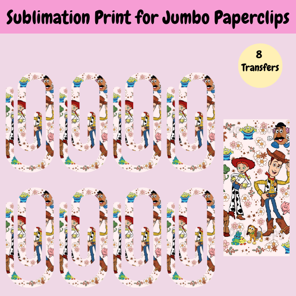 Toy Spring Jumbo Paperclip **Sublimation Transfer**