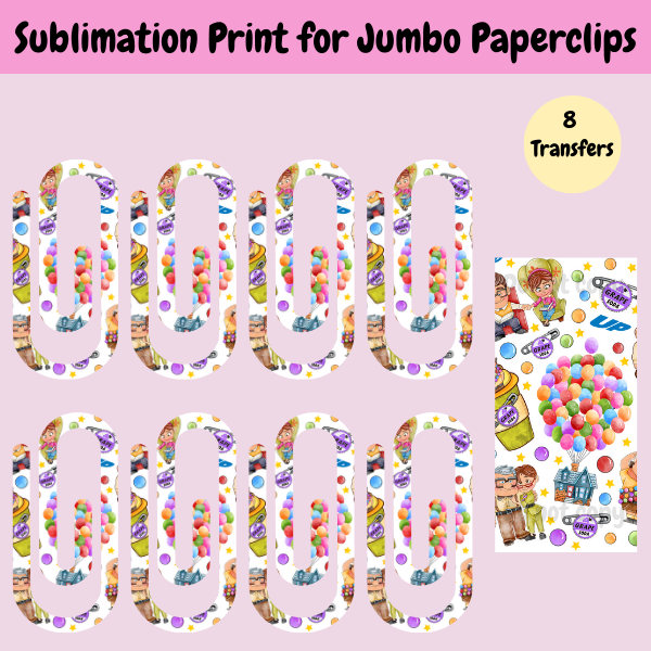 Grape Soda Jumbo Paperclip **Sublimation Transfer**