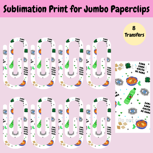 Sana Sana Jumbo Paperclip **Sublimation Transfer**