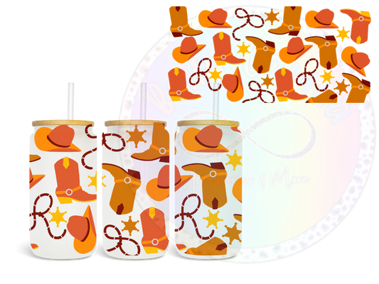 Orange Rodeo UV DTF Wrap