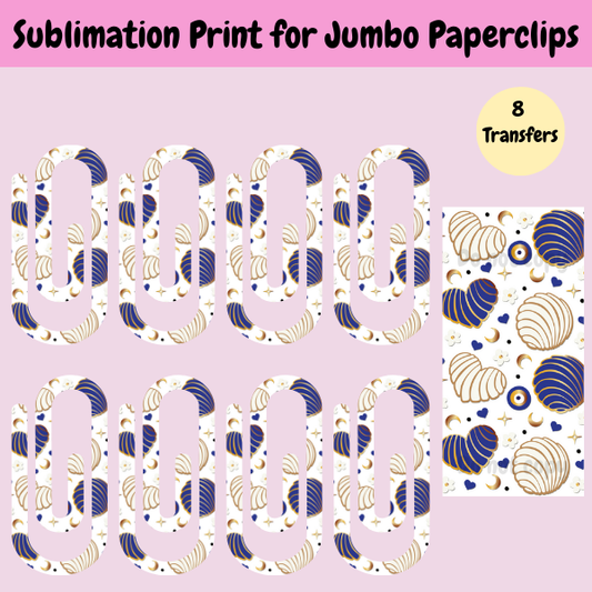 Ojo and Conchas Jumbo Paperclip **Sublimation Transfer**