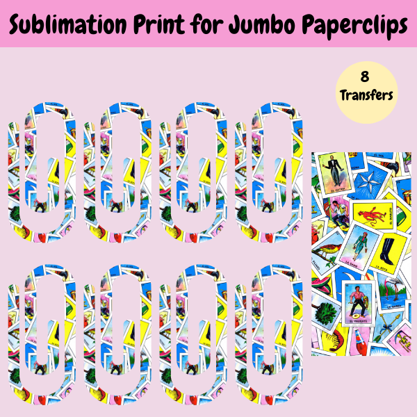 Loteria Jumbo Paperclip **Sublimation Transfer**