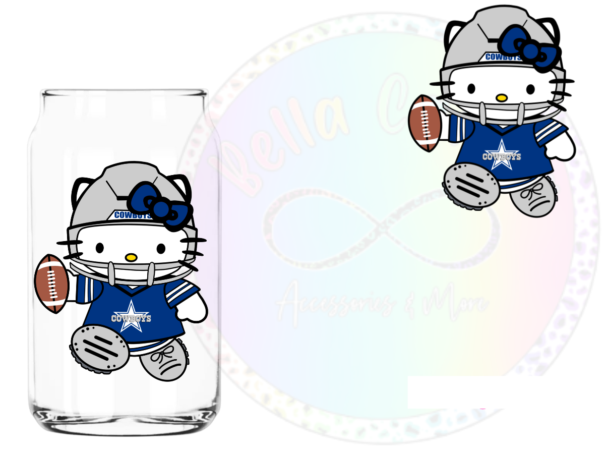 Kitty Football Decal **Sublimation**