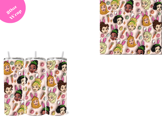 Princess Easter *20oz Sublimation Wrap*