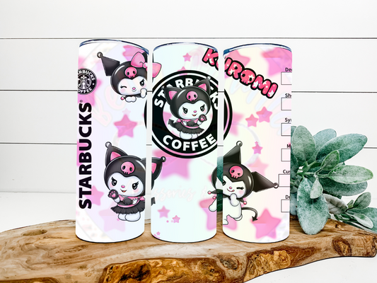 Kuromi Bucks 20oz Straight Tumbler