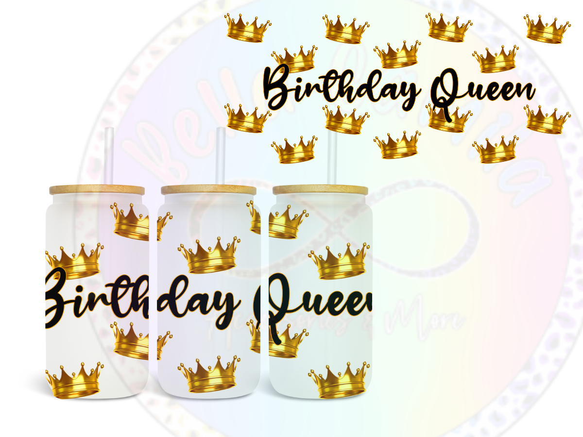 Birthday Queen UV DTF Wrap